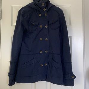 Hurley Navy Utility Long Jacket